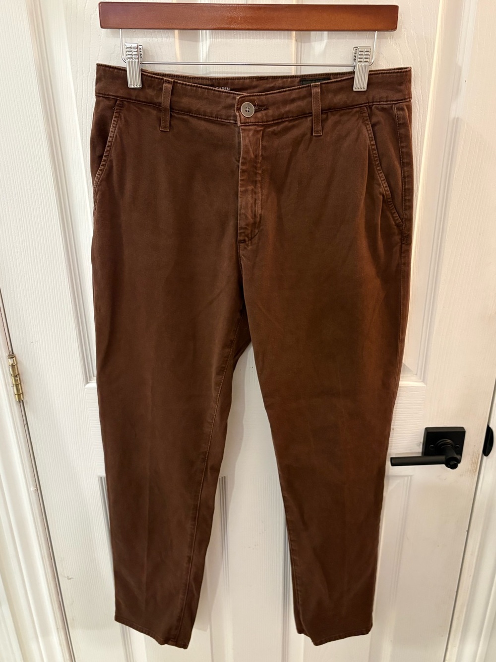 Ag Adriano Goldschmied womens Brown Slim Chinos